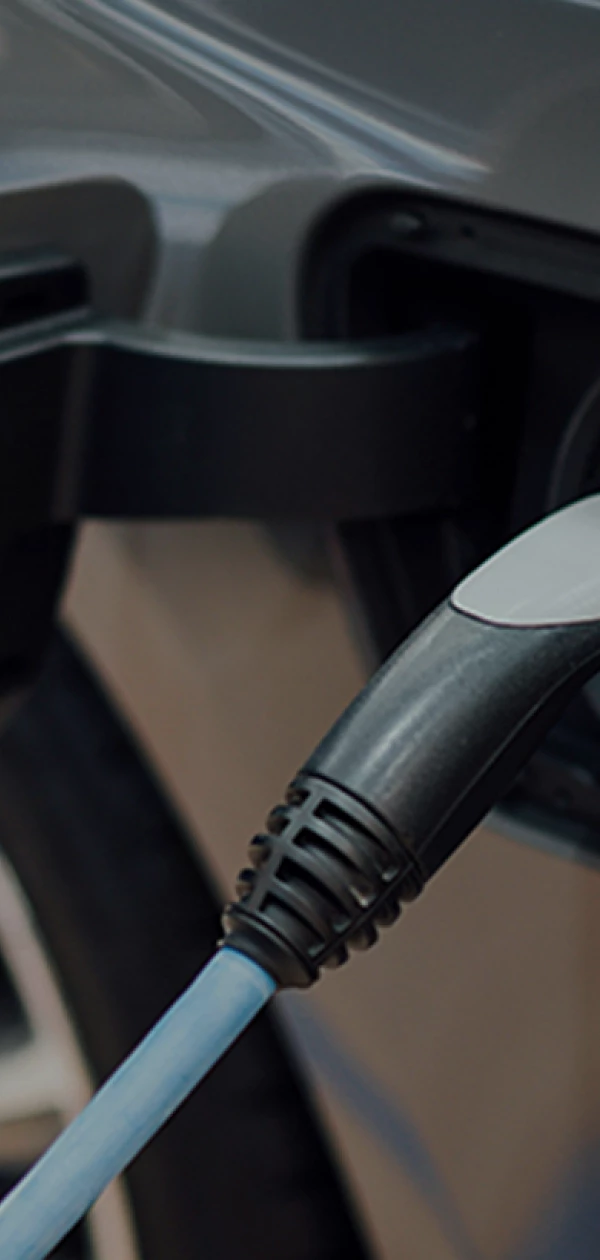 Electric car charging at the socket