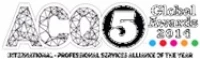 ACQ5 Global Awards 2014 Logo mit Auszeichnungstext